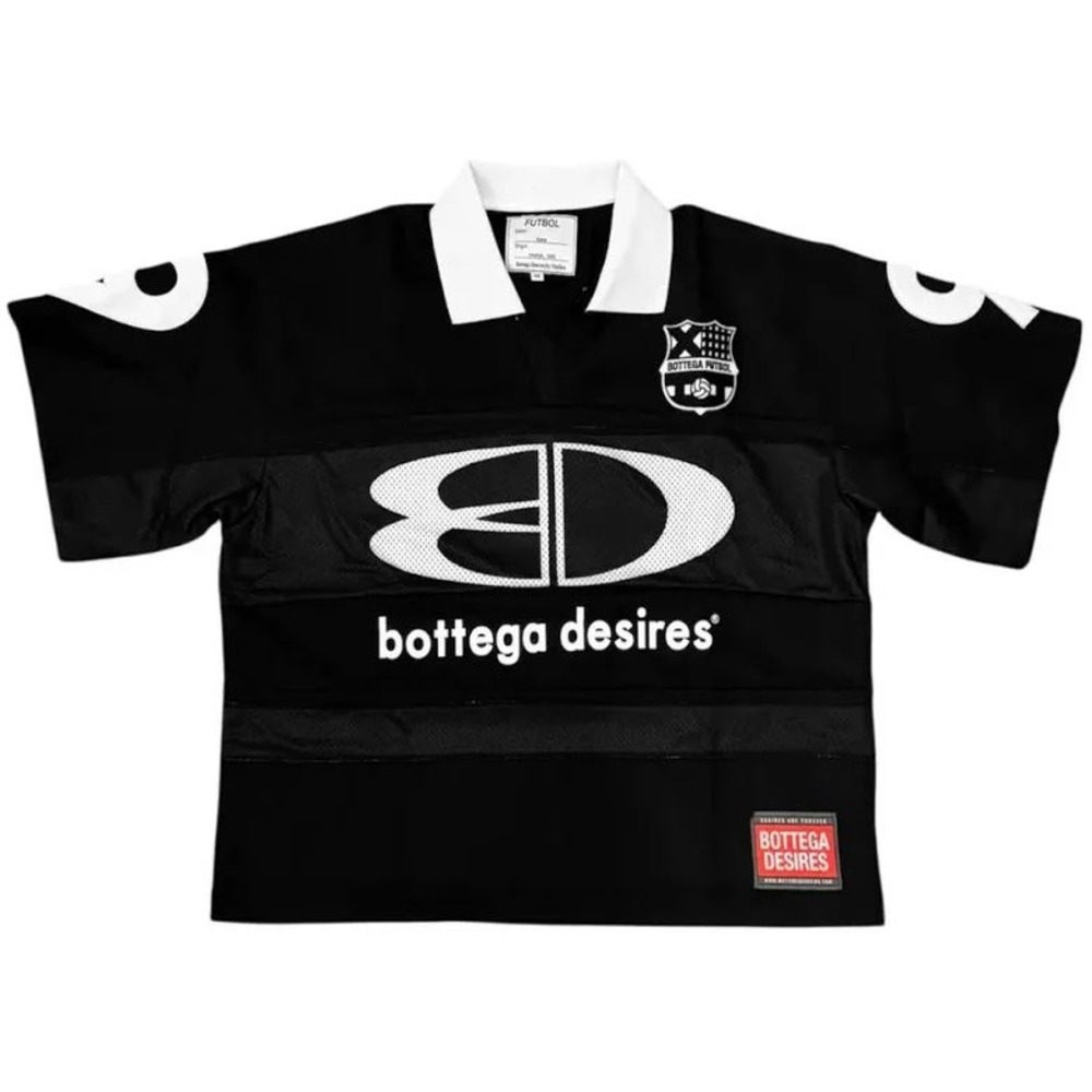 Bottega Desires Futbol Jersey Black Small‎ New With Tags